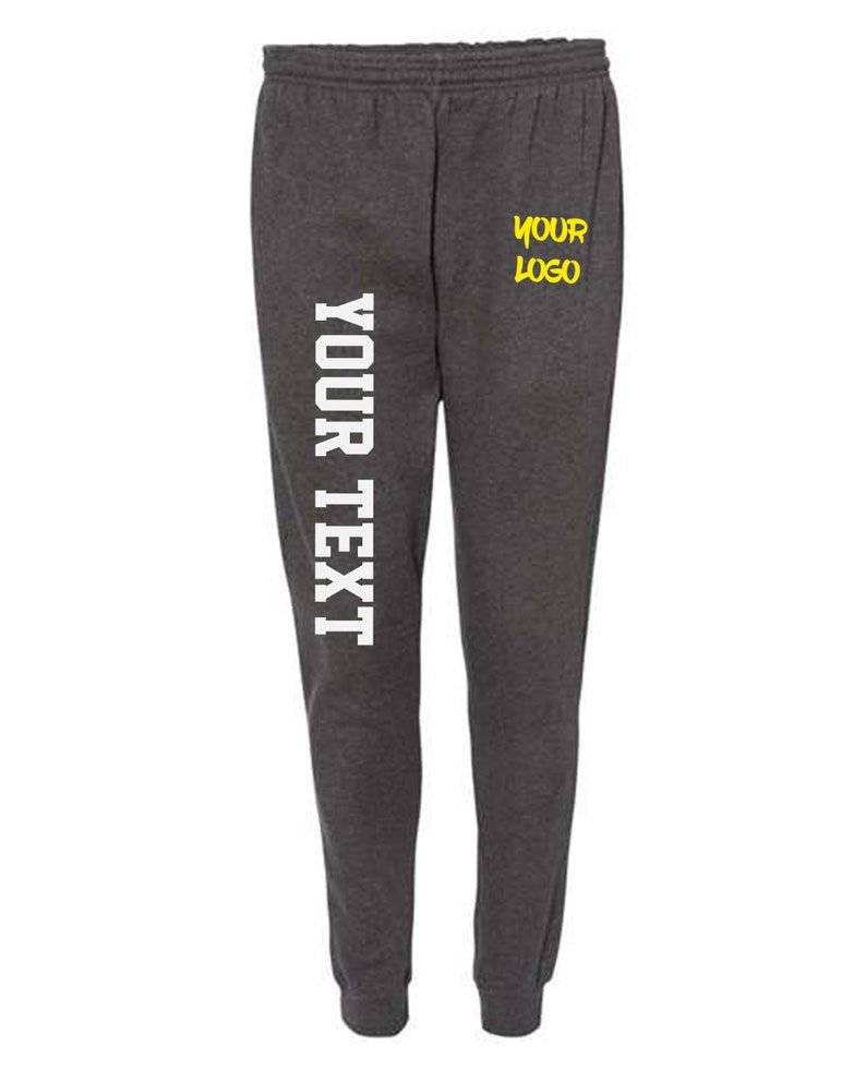 Thumbnail: Custom Fleece Joggers, Personalized Text, Matching Bridal Party & Sports