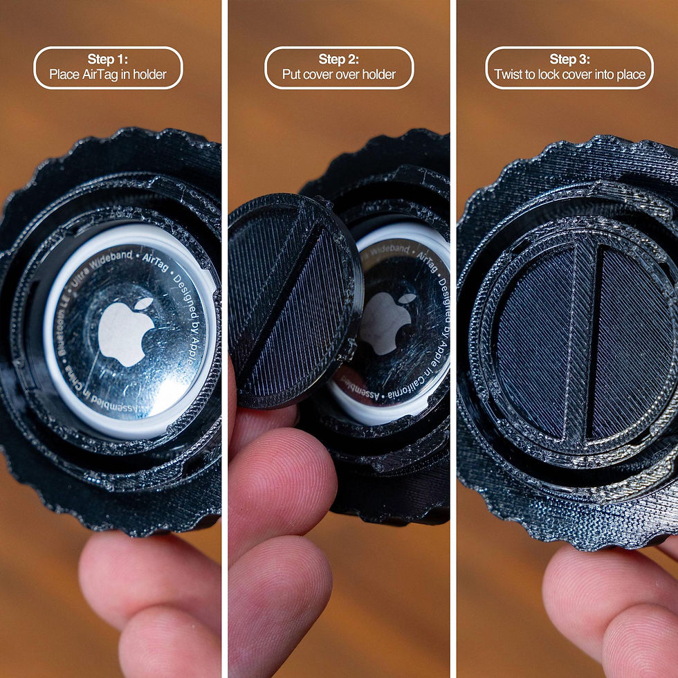 Thumbnail: Camera Body Cap with Hidden AirTag Holder: For Sony, Fuji, Canon, Nikon - 3D Pr