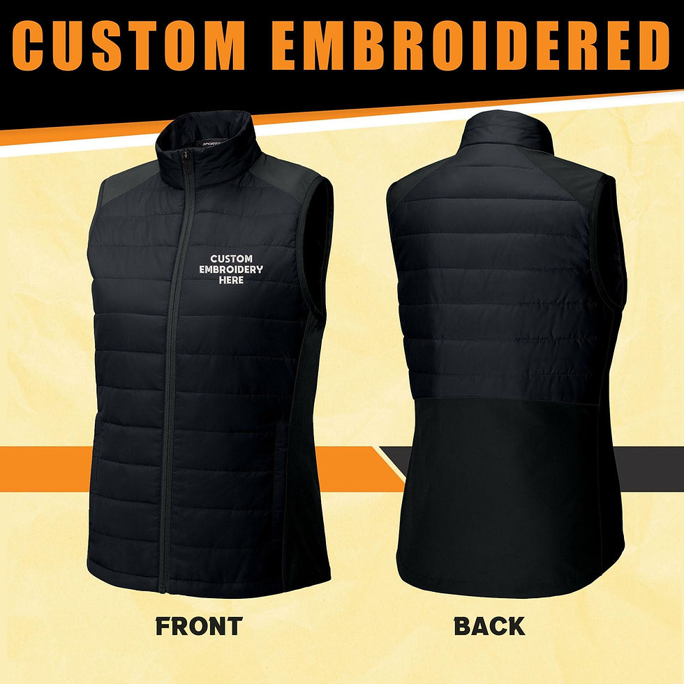 Thumbnail: Sport-Tek® Women’s Teknical Hybrid Vest - Custom Logo Embroidery, Lightweight P
