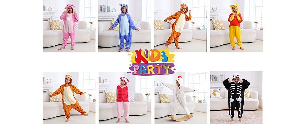 Thumbnail: Unisex Children Animal Onesie Pajamas KidsHalloween Costume Christmas Pajama
