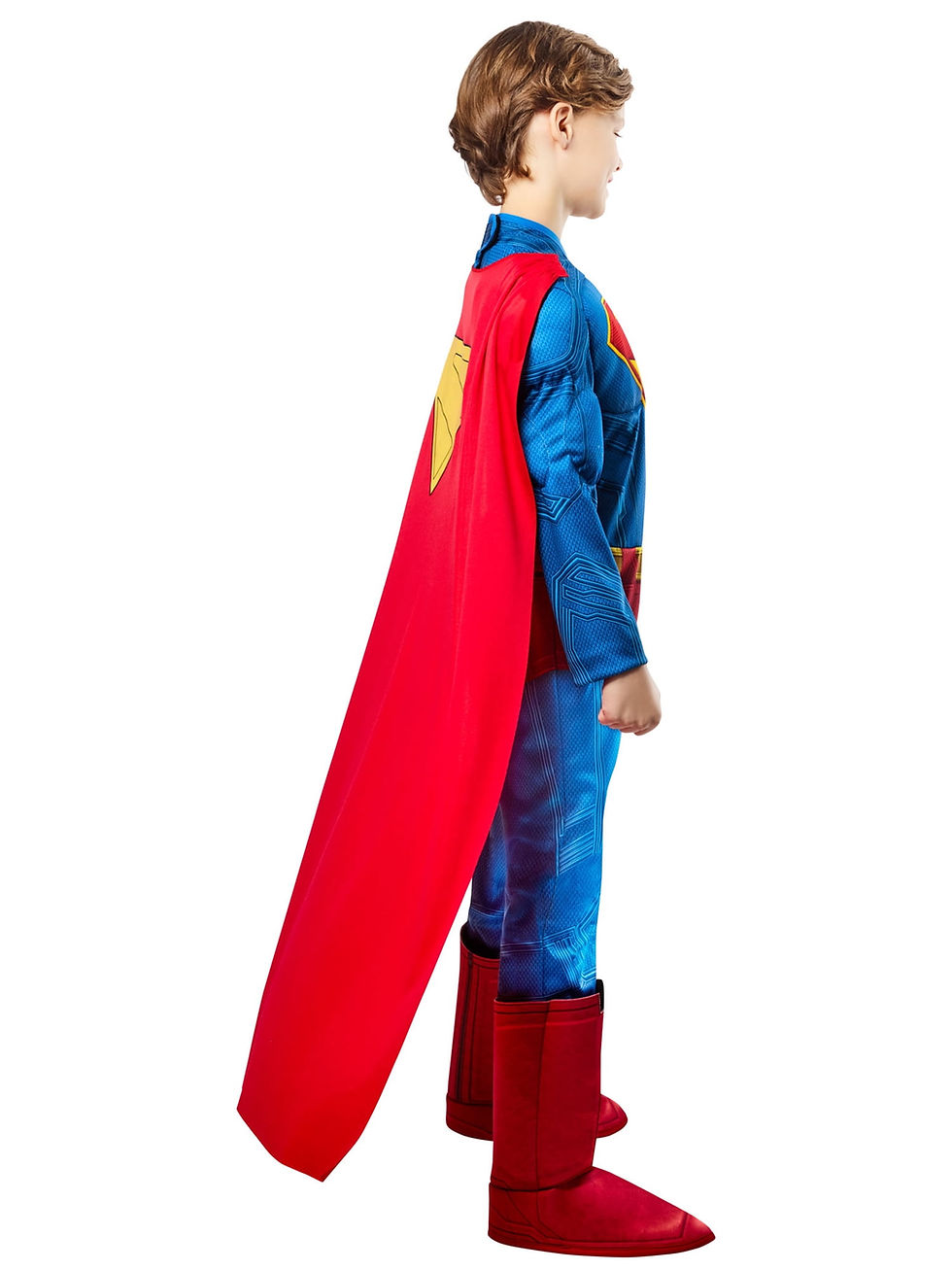 Thumbnail: Superman Movie Superman Deluxe Muscle Chest Costume for Kids by Rubies, Boys Sm