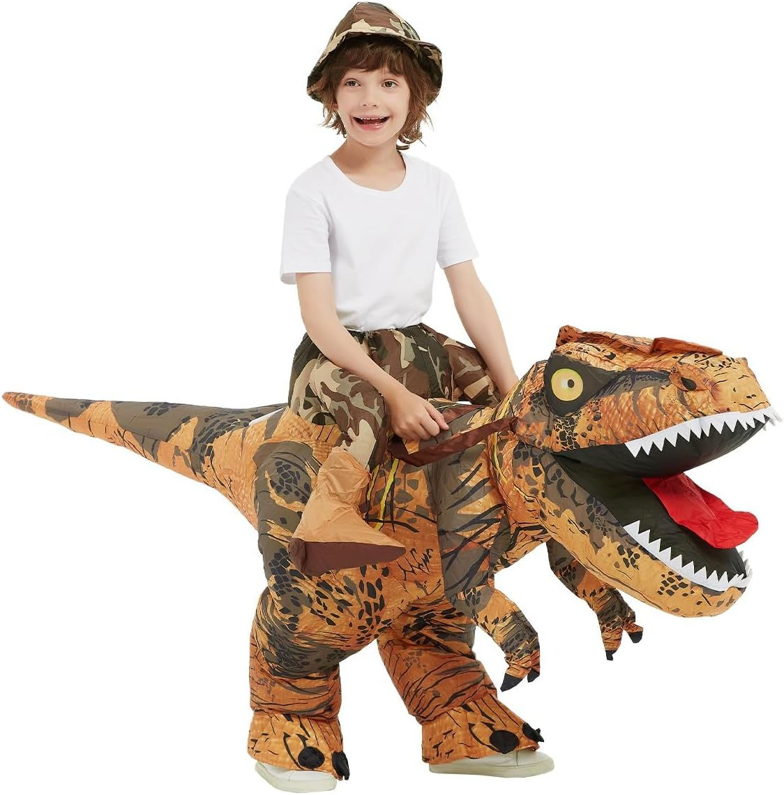 Inflatable Dinosaur Costume Kids Halloween Blow up Costume