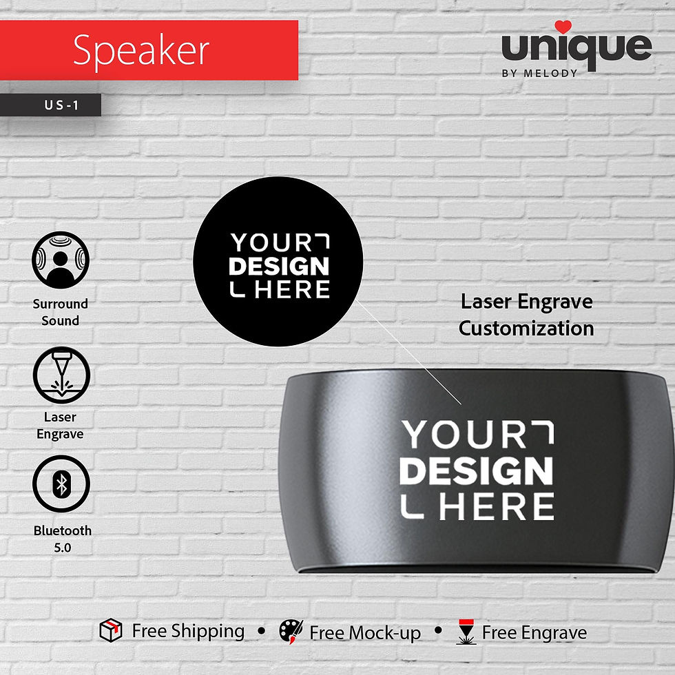 Thumbnail: Personalized Portable Speaker Custom Company Logo Bluetooth Speaker Holiday Cor