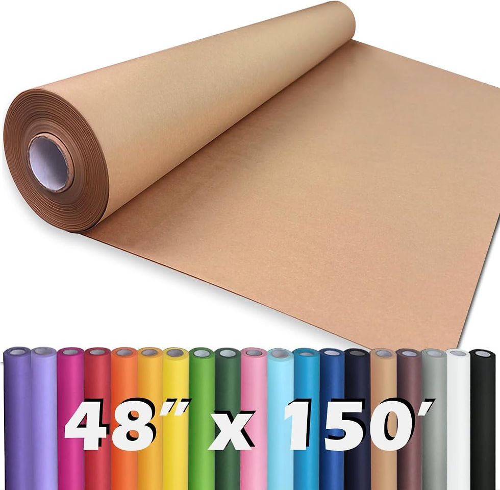 Thumbnail: PerkHomy Brown Kraft Paper Roll 17.5" x 1,200" (100') for Valentines Gift Wrapp