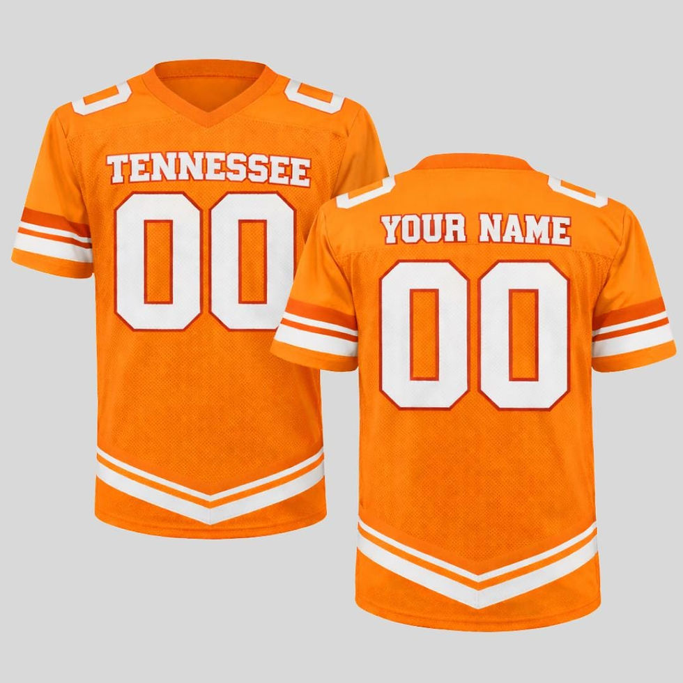 Thumbnail: Orange Custom Football Jersey, Concert Fan Jersey, Game Day Apparel, Unisex Spo