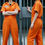 Thumbnail: Prisoner Costume Orange Jumpsuit Inmate Costume