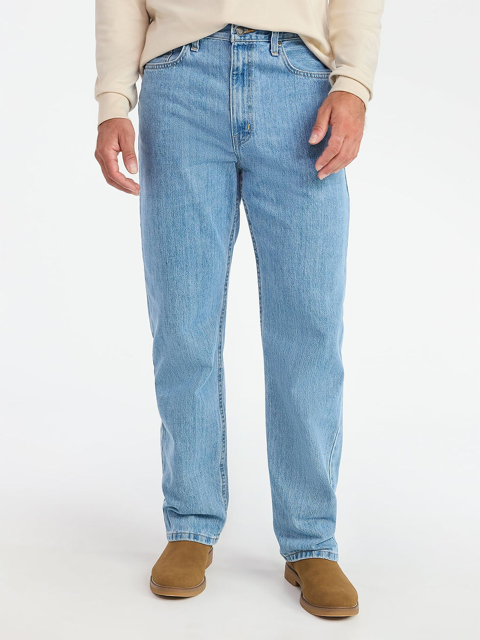 Thumbnail: Men's & Big Men's Relaxed Fit 100% Cotton Jeans