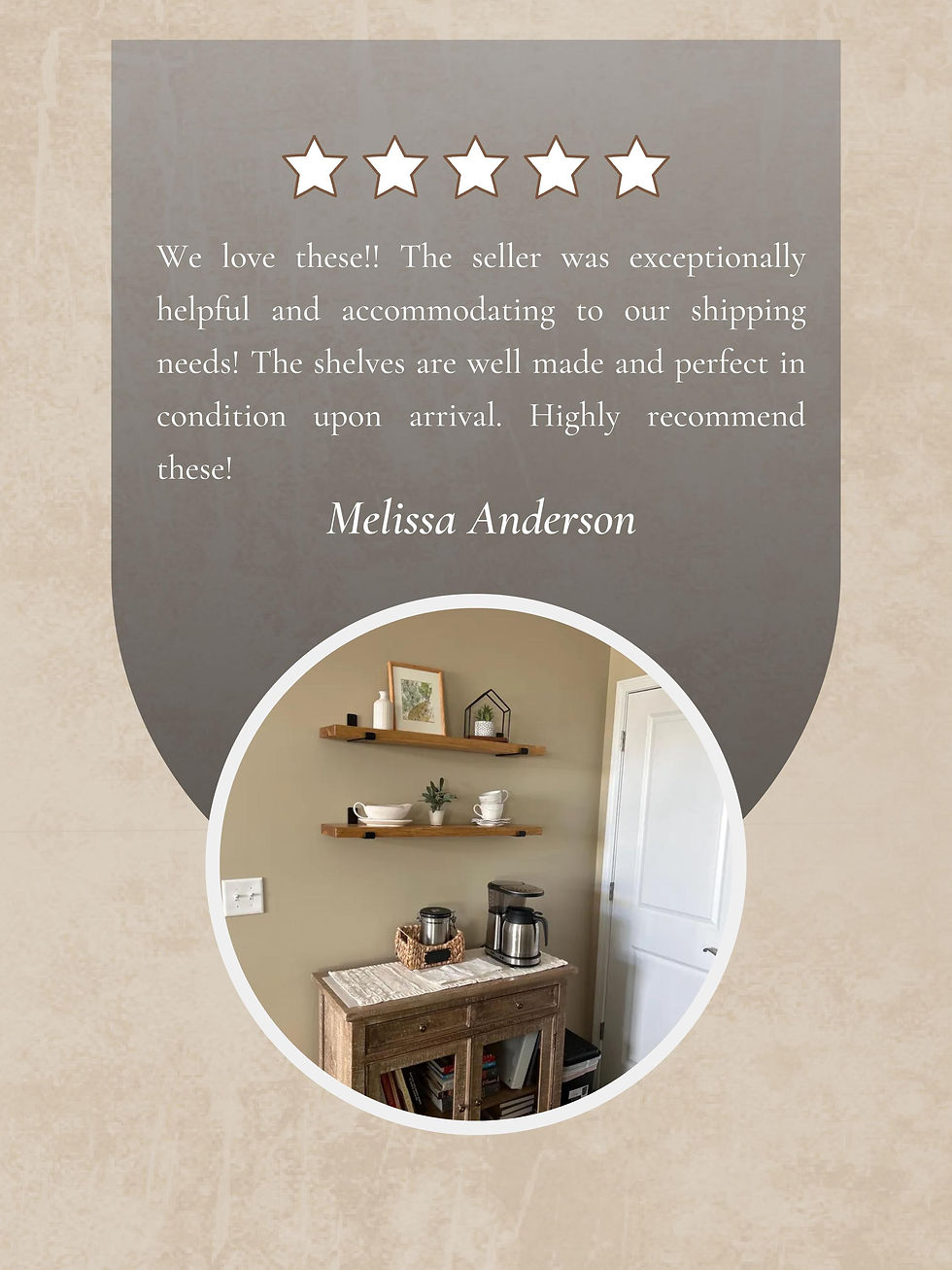 Thumbnail: Heavy-Duty Rustic Floating Shelf with Industrial Metal Brackets, Wall Shelf, Bo