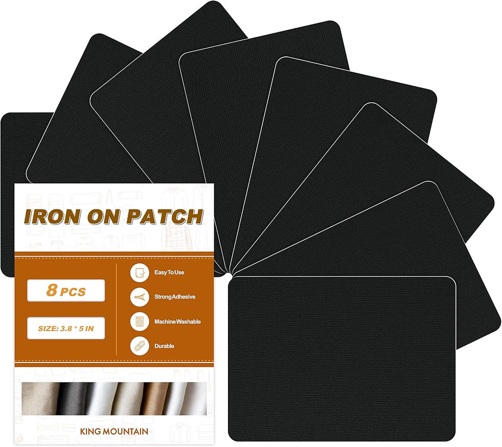 Thumbnail: Iron on Patches for Clothes, 20 Pieces Denim Patches for Inside Jeans 3.7" by 4
