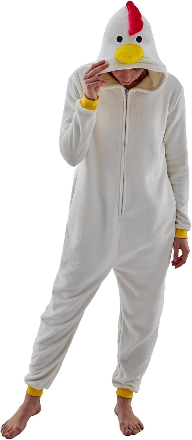 Thumbnail: Unisex Adult Onesie Pajamas Animal Snug Fit Halloween Costume