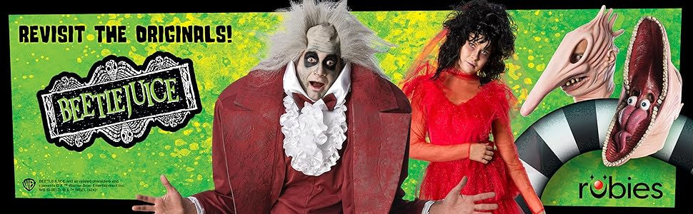 Thumbnail: Beetlejuice Costume for Kids, Boy's Medium