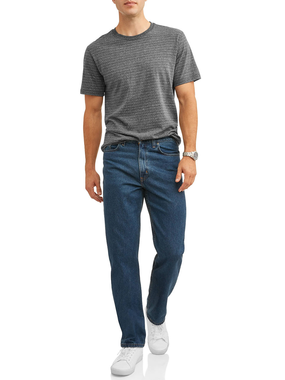 Thumbnail: Men's & Big Men's Relaxed Fit 100% Cotton Jeans