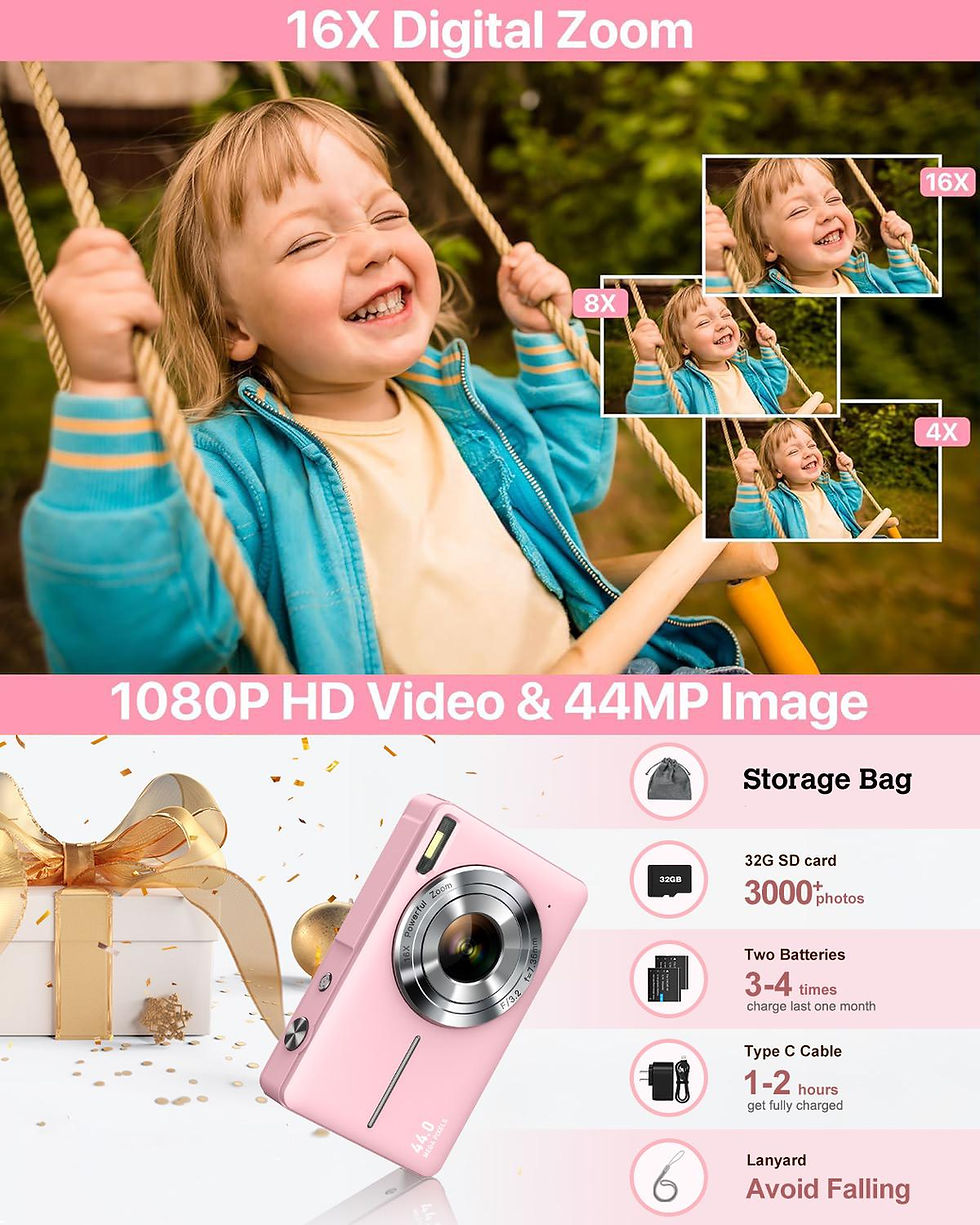 Thumbnail: Personalized Y2K Retro Digital Camera 44MP Wedding Bachelorette Bridesmaid Gift