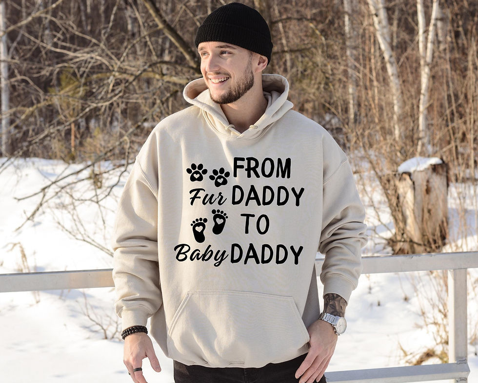 Thumbnail: From Fur Daddy To Baby Daddy, Gift for Expecting Dad, To Human Daddy, New Dad G