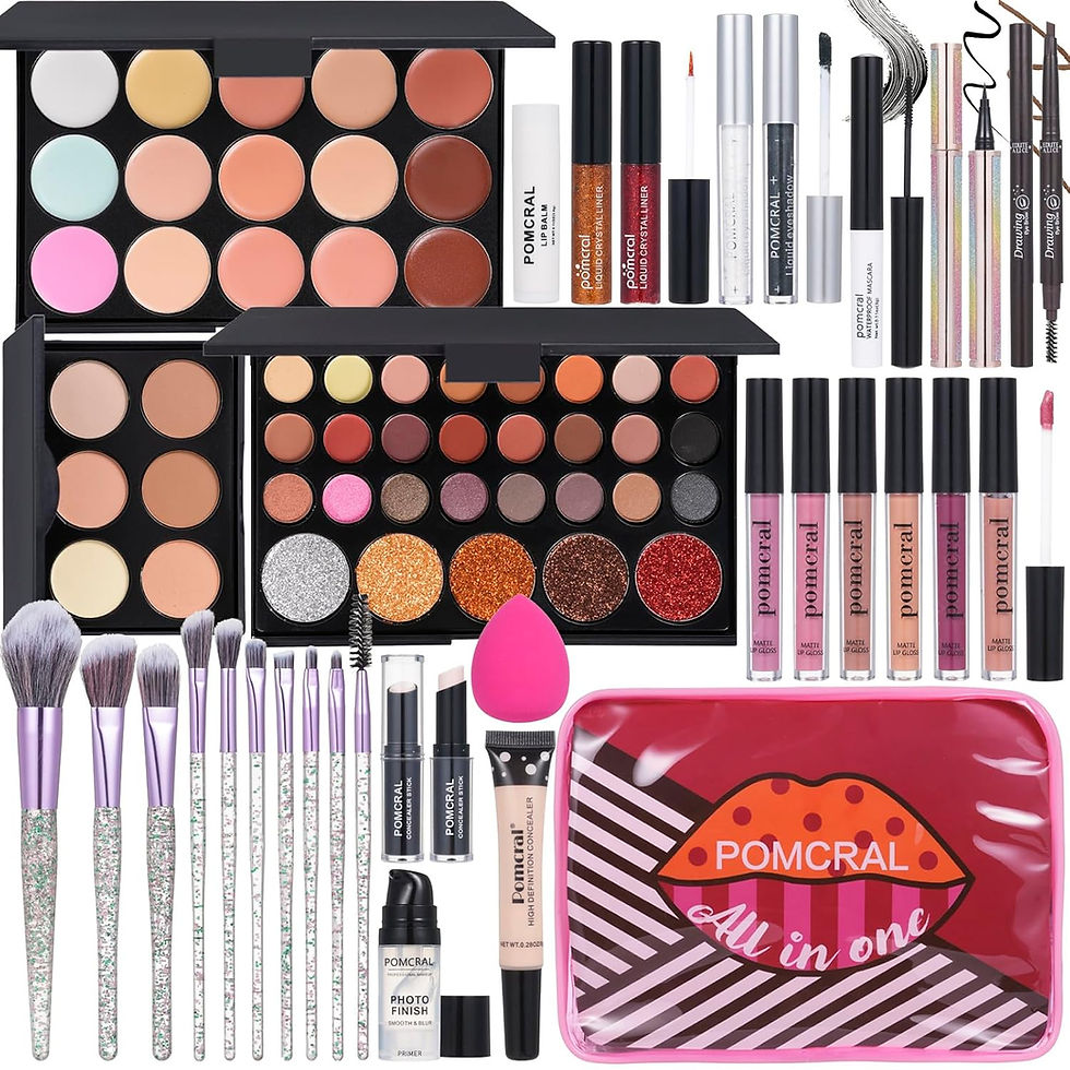 Thumbnail: Makeup Kit For Women Full Kit Eyeshadow Eyeliner lipgloss, Lipstick Makeup brus