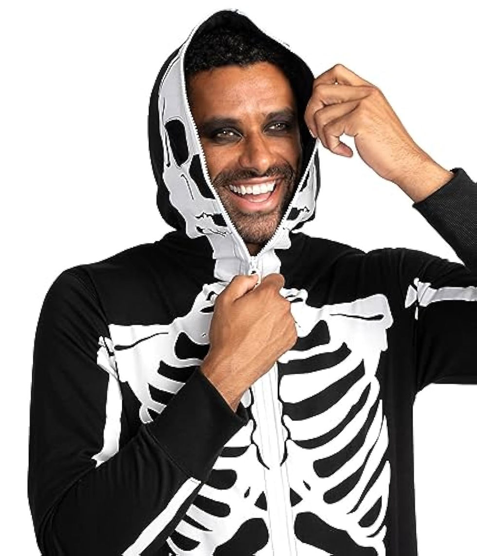 Thumbnail: Skeleton Bodysuit for Halloween - Women's Skeleton Costume