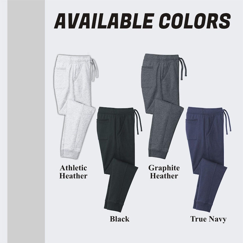 Thumbnail: Custom Printed Fleece Jogger: Sport-Tek Fitted Gym Pants