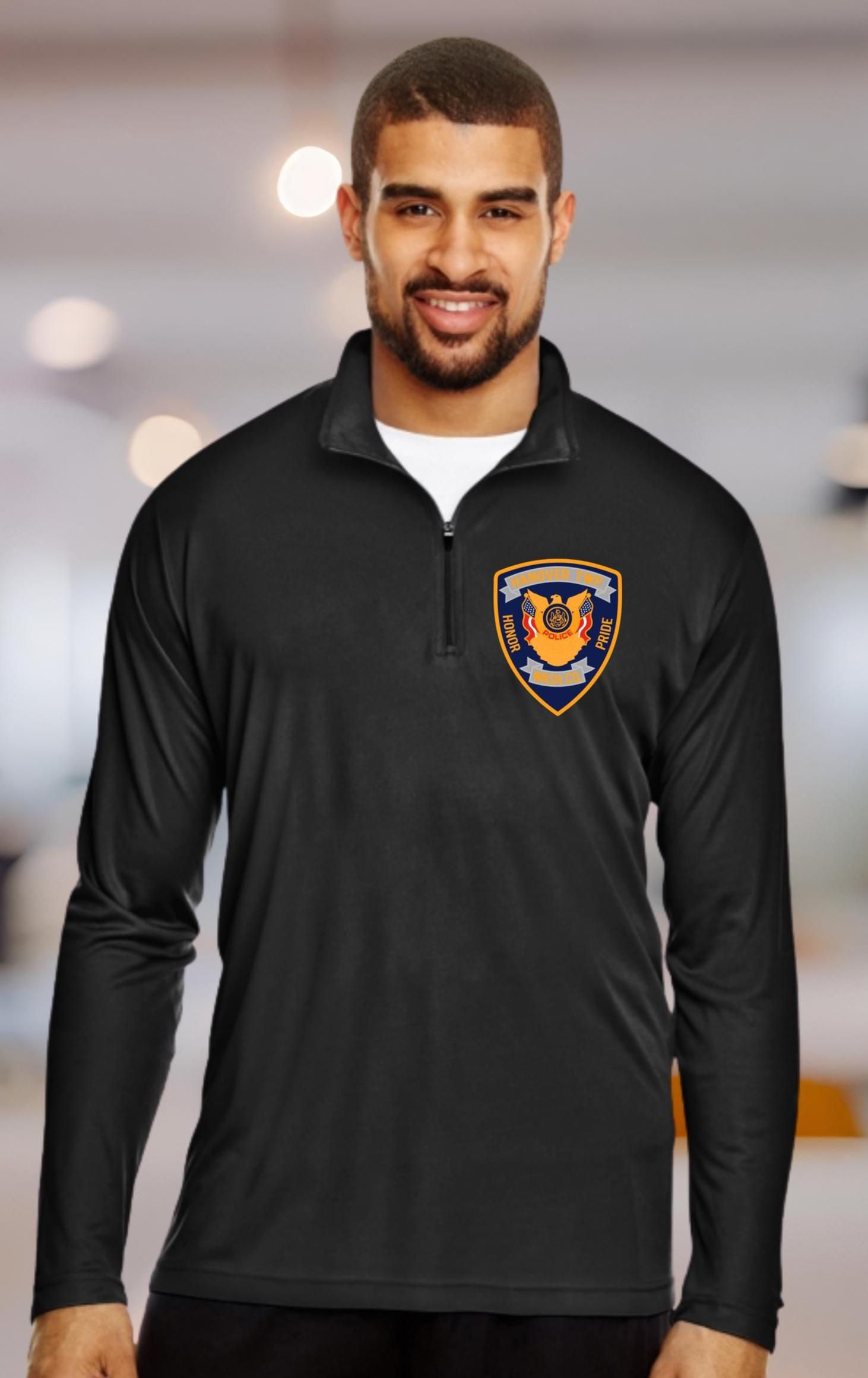 Hanover Police Department Quarter-Zip Pullover - Moisture-Wicking Active Wear