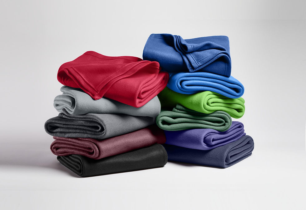 Thumbnail: Personalized Embroidered Fleece Blanket – Monogrammed 50x60 Throw