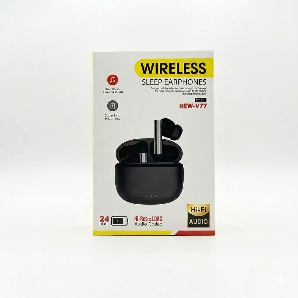 Thumbnail: Wireless Earbuds Bluetooth 5.4 Noise Cancelling Headphones for Sleep & Sports H