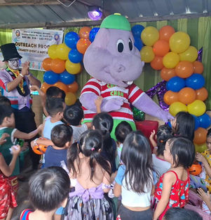 Happy Children with Chummy Chum around