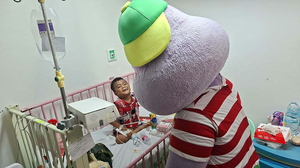 bringing joy to the sick children
