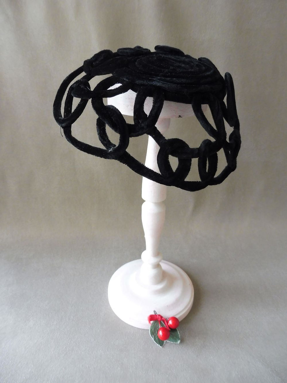 Miniature : Bibi Velours Noir Années 50