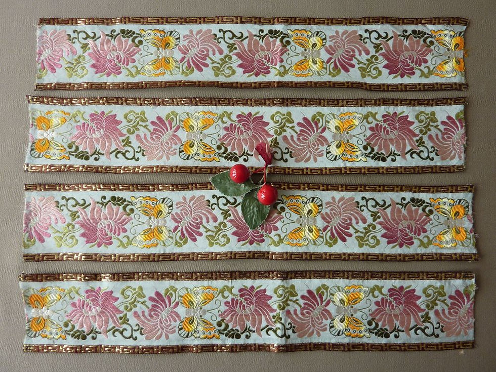 Miniature : Lot de 4 Rubans Papillons