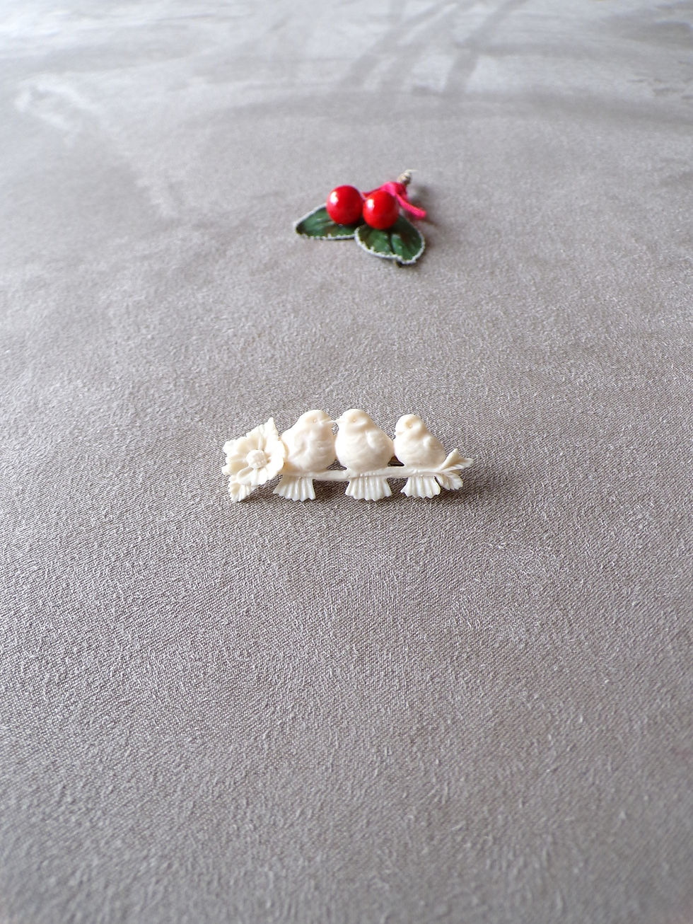 Miniature : Ancienne Broche "Oisillons"