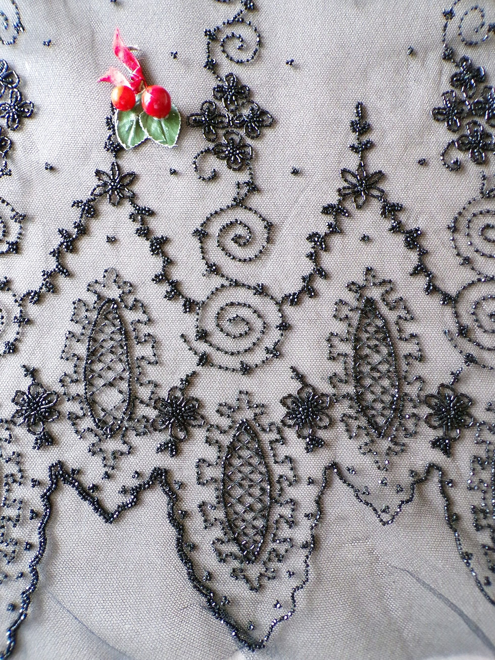 Miniature : Echantillon Tulle et Jais