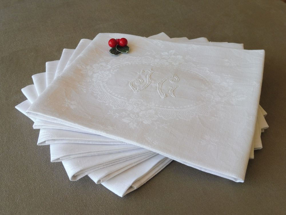 7 Serviettes JG