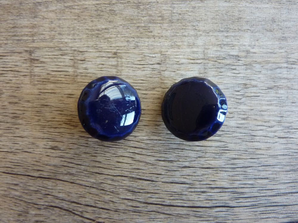 Miniature : Lot de 2 Boutons en Céramique