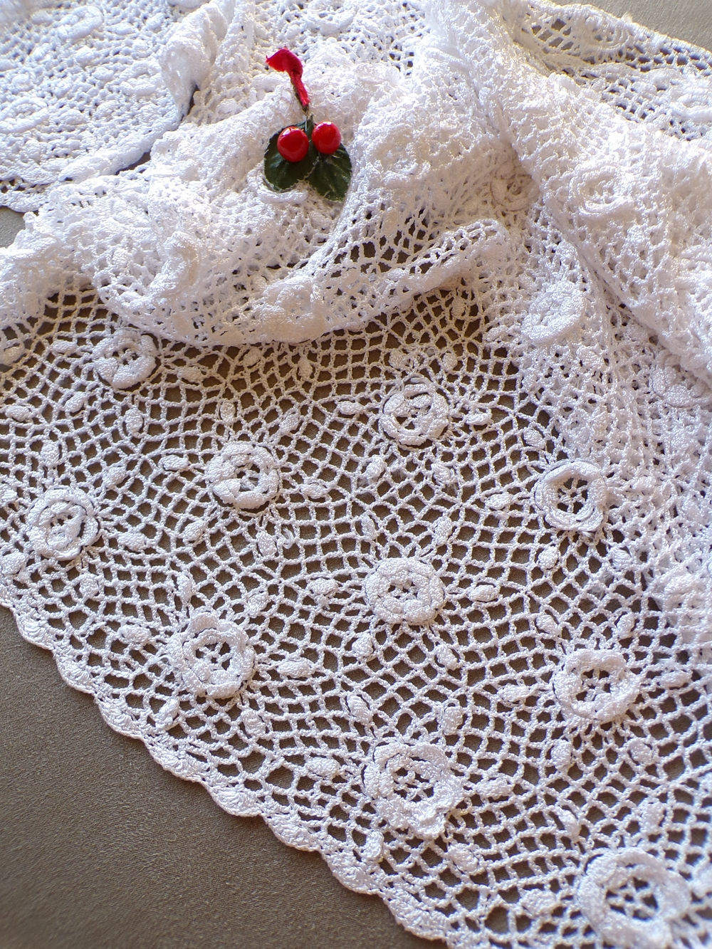 Corsage en guipure