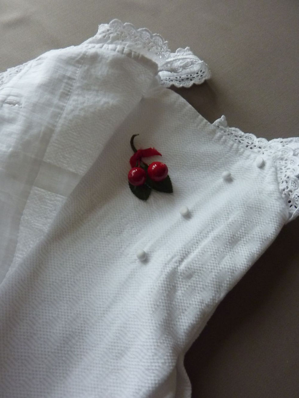 Miniature : Longue Robe de Baptême en Piqué