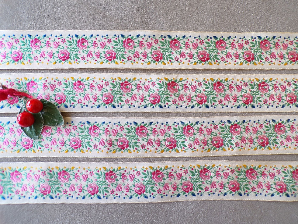 Miniature : Ruban de Roses en Soie