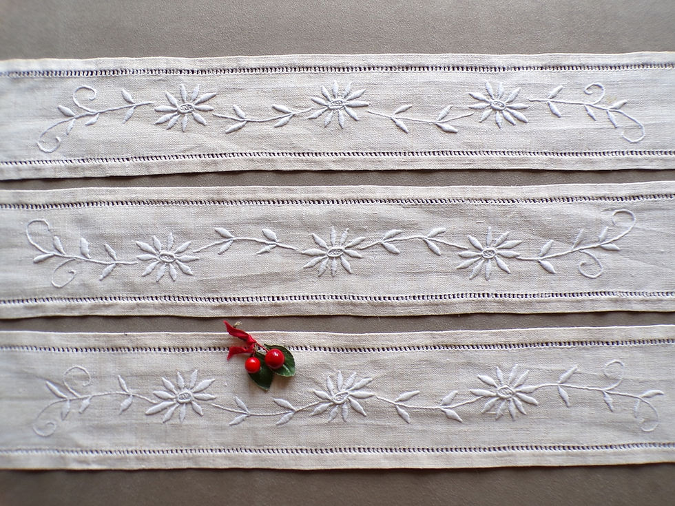 Miniature : Bandes de Chanvre Brodées