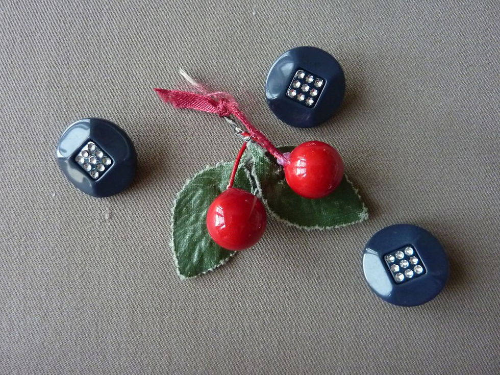 Miniature : Lot de 3 Boutons Strass