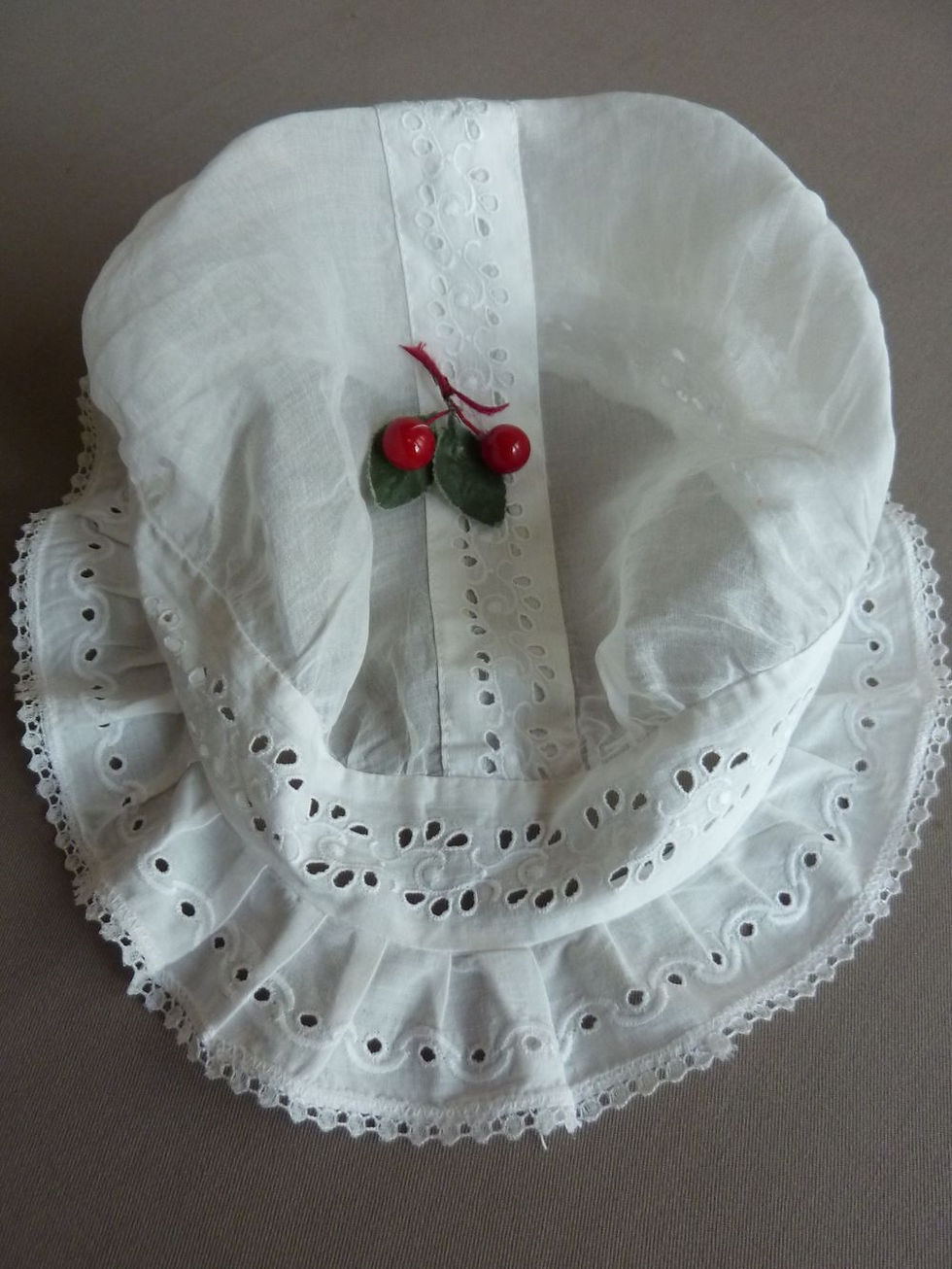 Miniature : Coiffe ou Bonnet de Nuit en Organdi