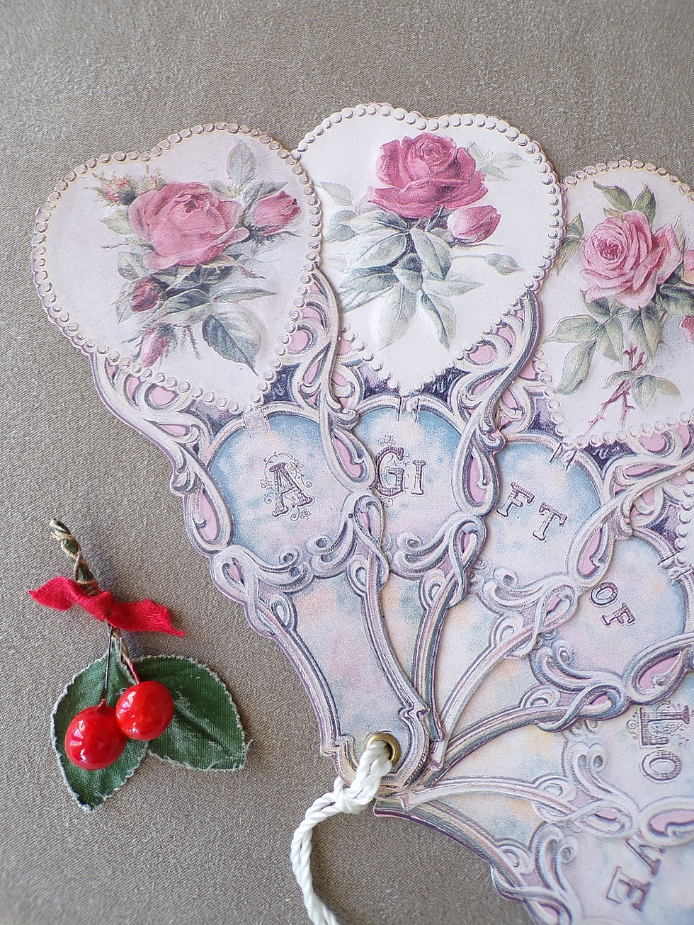 Miniature : Eventail Roses anglaises