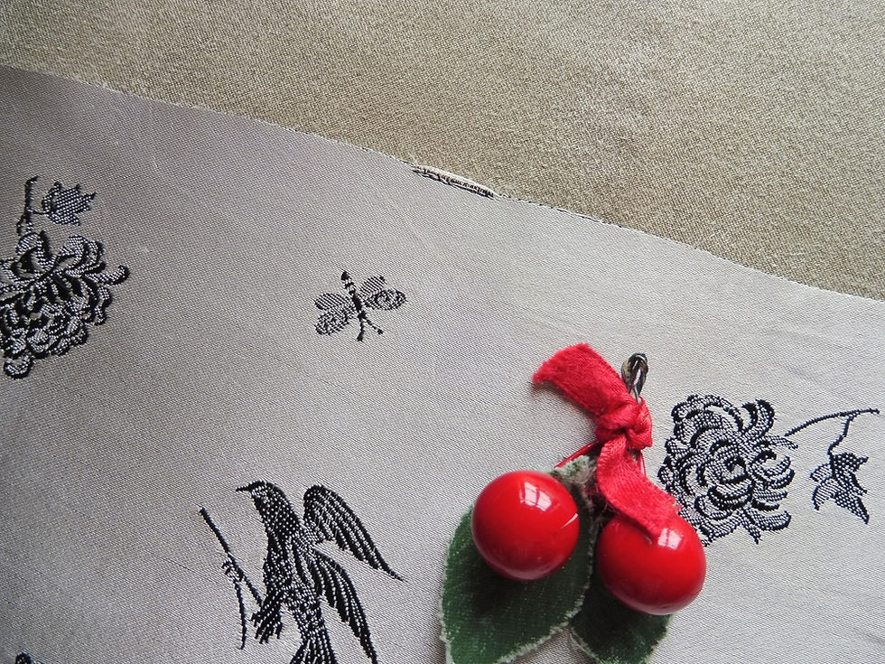 Miniature : Etole "Papillons, Oiseaux et Fleurs"