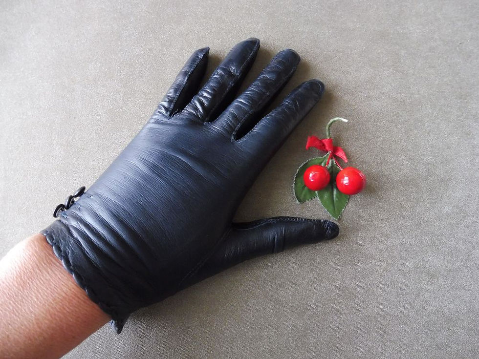 Miniature : Gants Bleus en Cuir (n°26)
