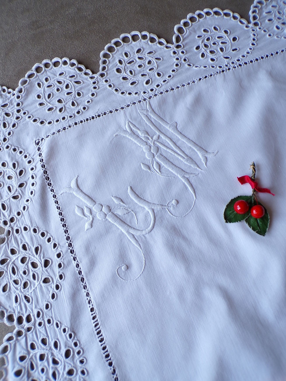 Miniature : Paire de Taies d'Oreiller LM "Boules de Gui")