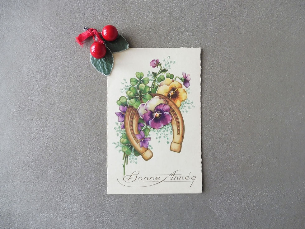 Miniature : Carte "Bonne Année" - Pensées