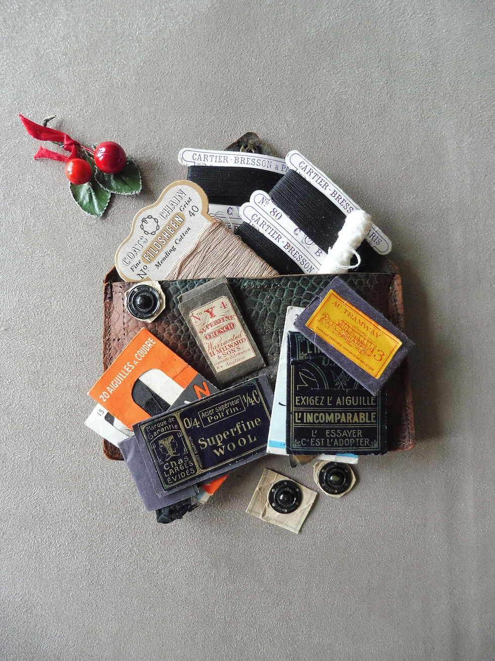 Miniature : Trousse à Couture en Cuir