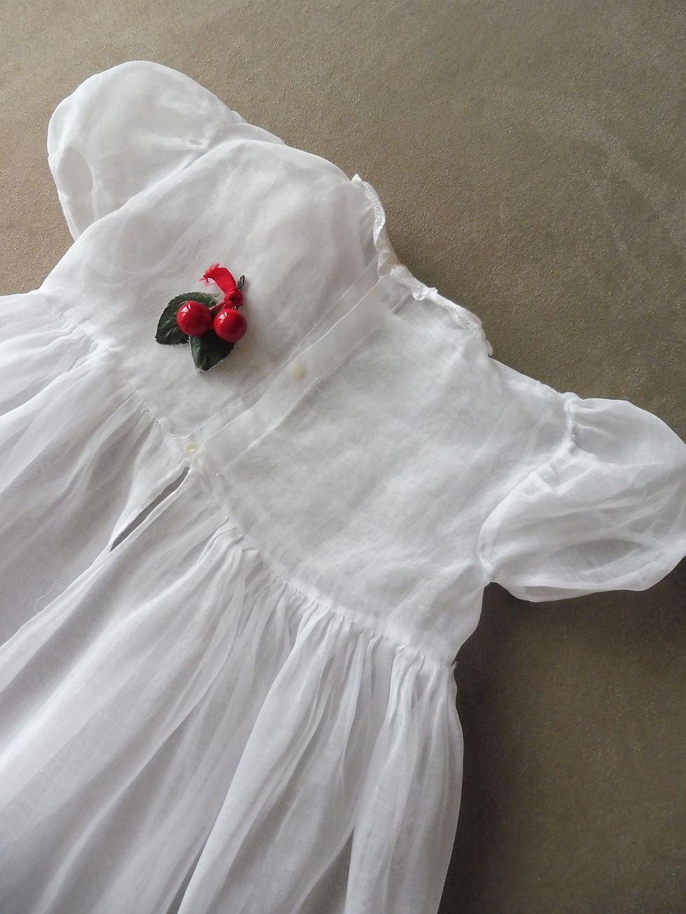Miniature : Longue Robe de Baptême en Organdi