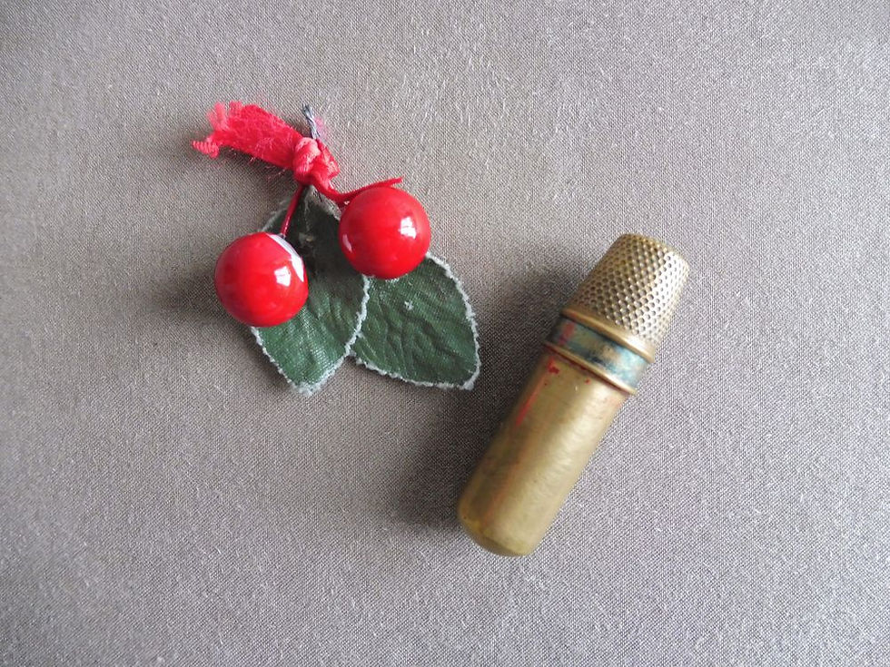 Miniature : Nécessaire à Couture en Laiton