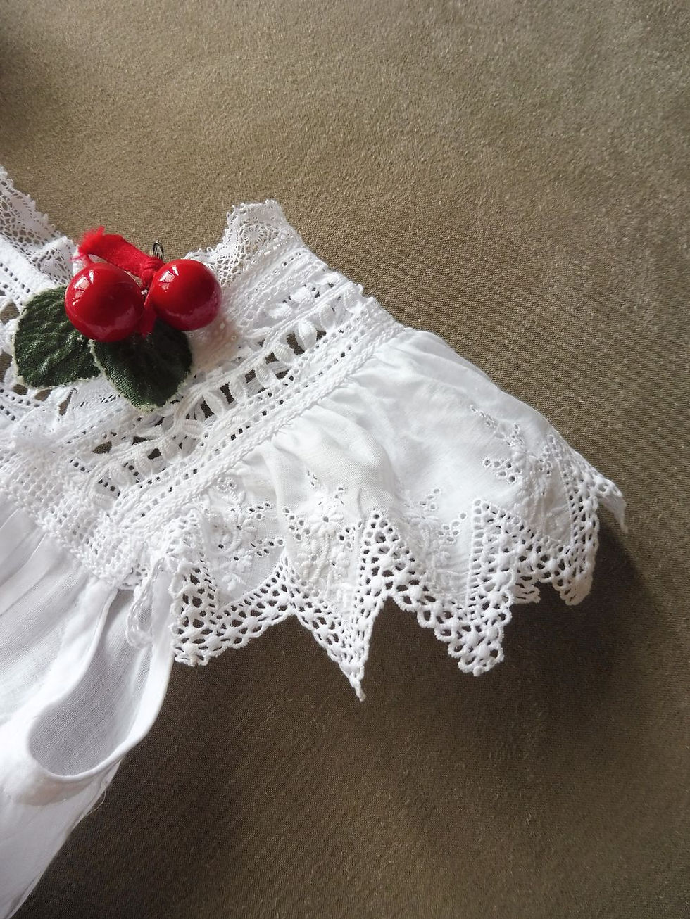 Miniature : Longue Robe de Baptême en Linon