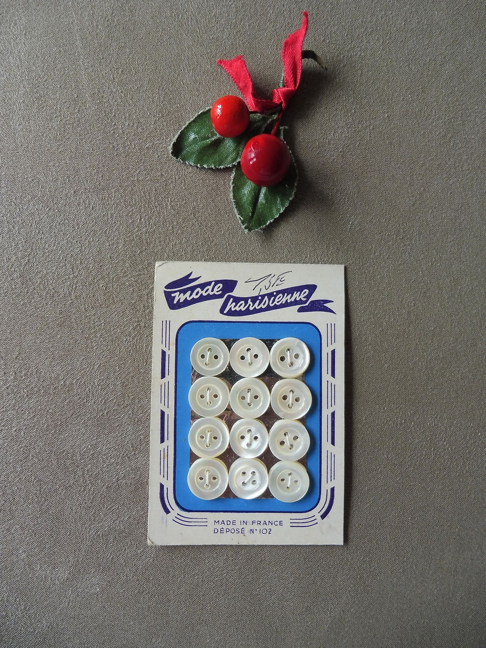 Miniature : Boutons en Nacre "Mode Parisienne"