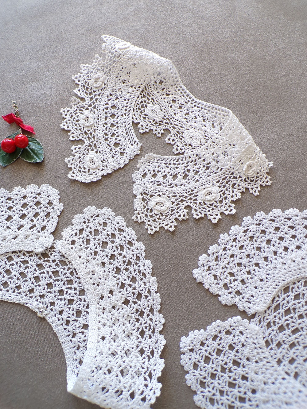 Lot de 3 Cols en Crochet