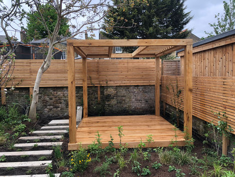 Oak Deck and Pergola, larch cladding (4).JPEG